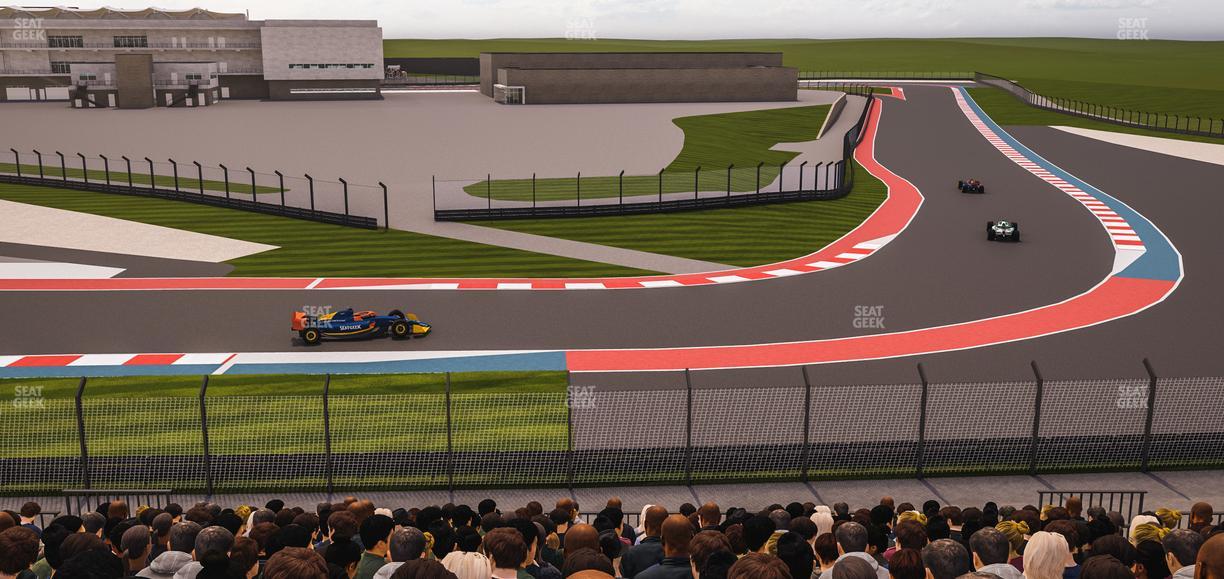 Circuit of The Americas - Section Turn 19 Bleachers 8 Seat View