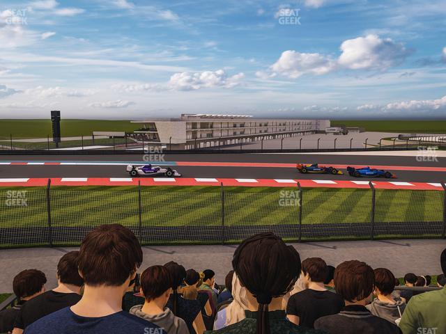 Circuit of The Americas - Section Turn 2 Grandstand 1 Seat View
