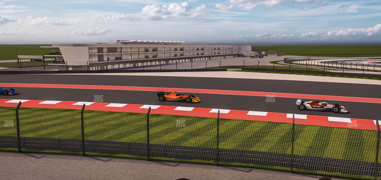 Circuit of The Americas - Section Turn 2 Grandstand 5 Seat View