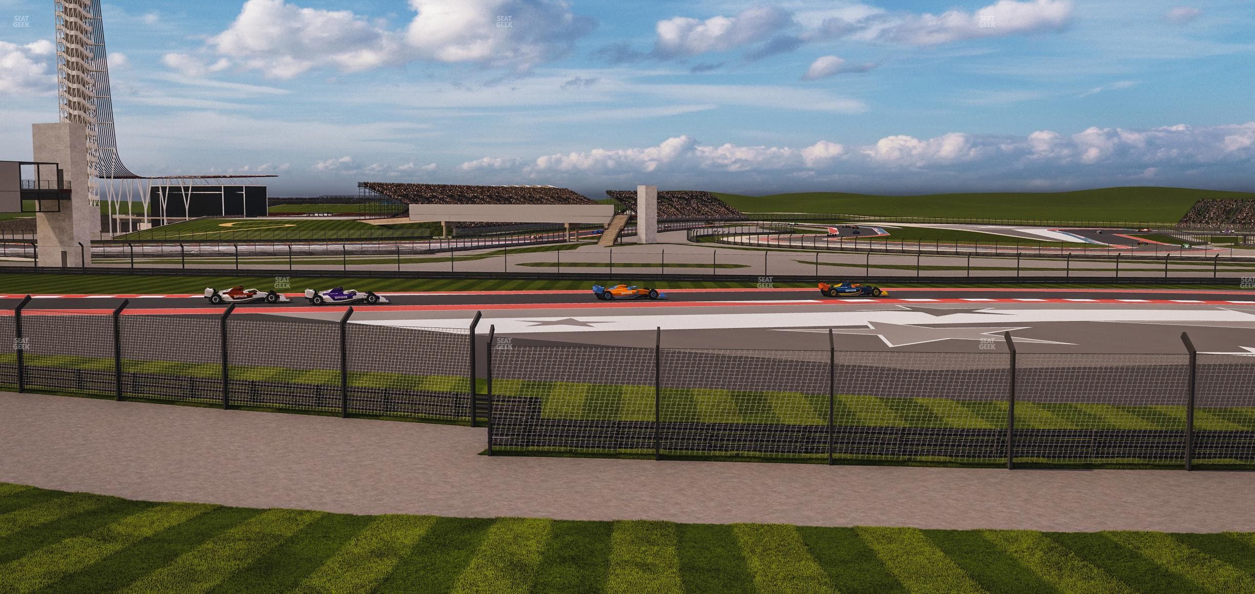 Circuit of The Americas - Section Turn 4 Grandstand 1 Seat View