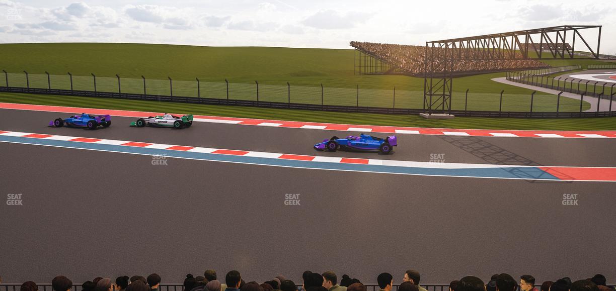 Circuit of The Americas - Section Turn 6 Grandstand 6 Seat View