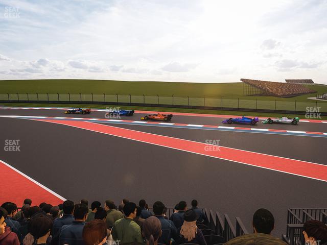 Circuit of The Americas - Section Turn 6 Grandstand 8 Seat View
