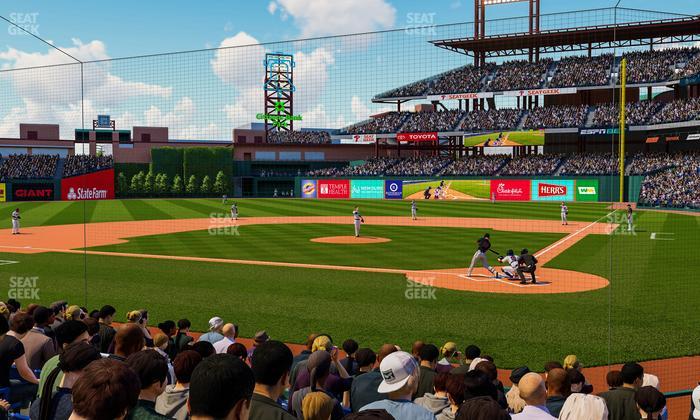 Citizens Bank Park - Section Dugout B Seat View