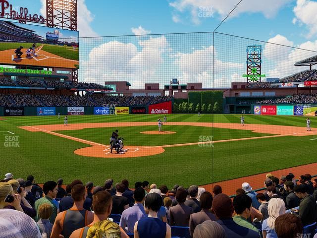 Citizens Bank Park - Section Dugout E Seat View