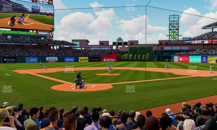 Citizens Bank Park - Section Dugout E Seat View