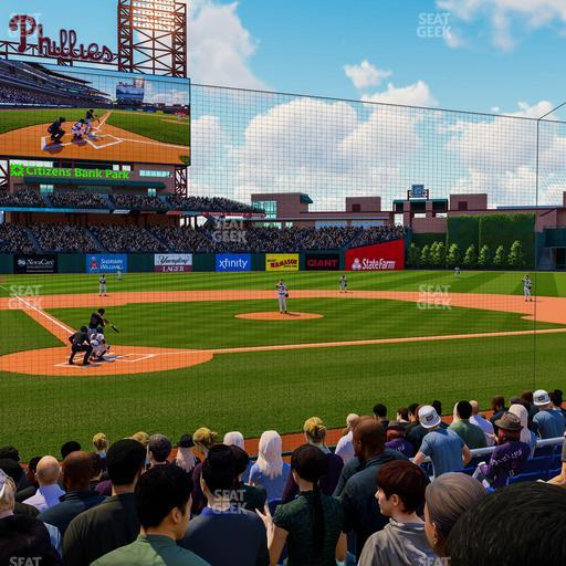 Citizens Bank Park - Section Dugout F Seat View
