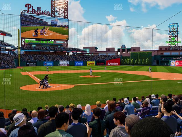 Citizens Bank Park - Section Dugout F Seat View