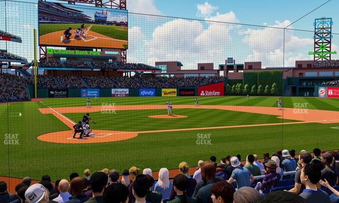 Citizens Bank Park - Section Dugout F Seat View