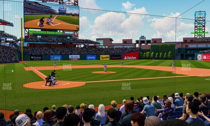 Citizens Bank Park - Section Dugout F Seat View