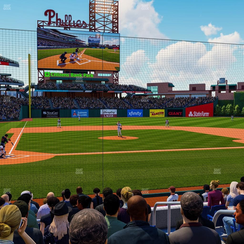 Citizens Bank Park - Section Dugout G Seat View