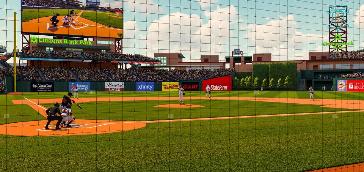 Citizens Bank Park - Section Philadelphia Insurance Club F Seat View