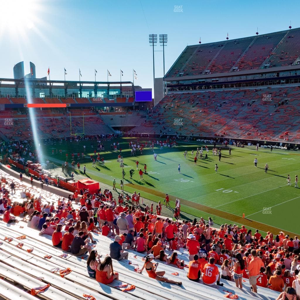 Clemson Memorial Stadium - Section A Seat View
