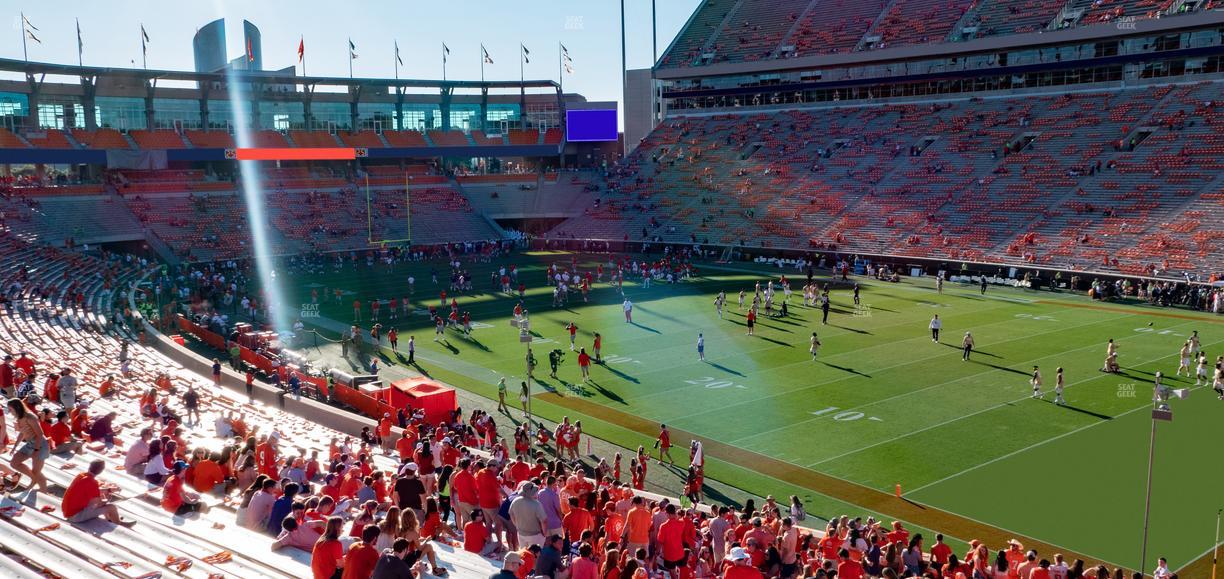 Clemson Memorial Stadium - Section A Seat View