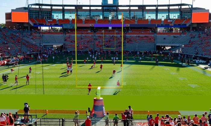 Clemson Memorial Stadium - Section Ga Hill Sro Seat View