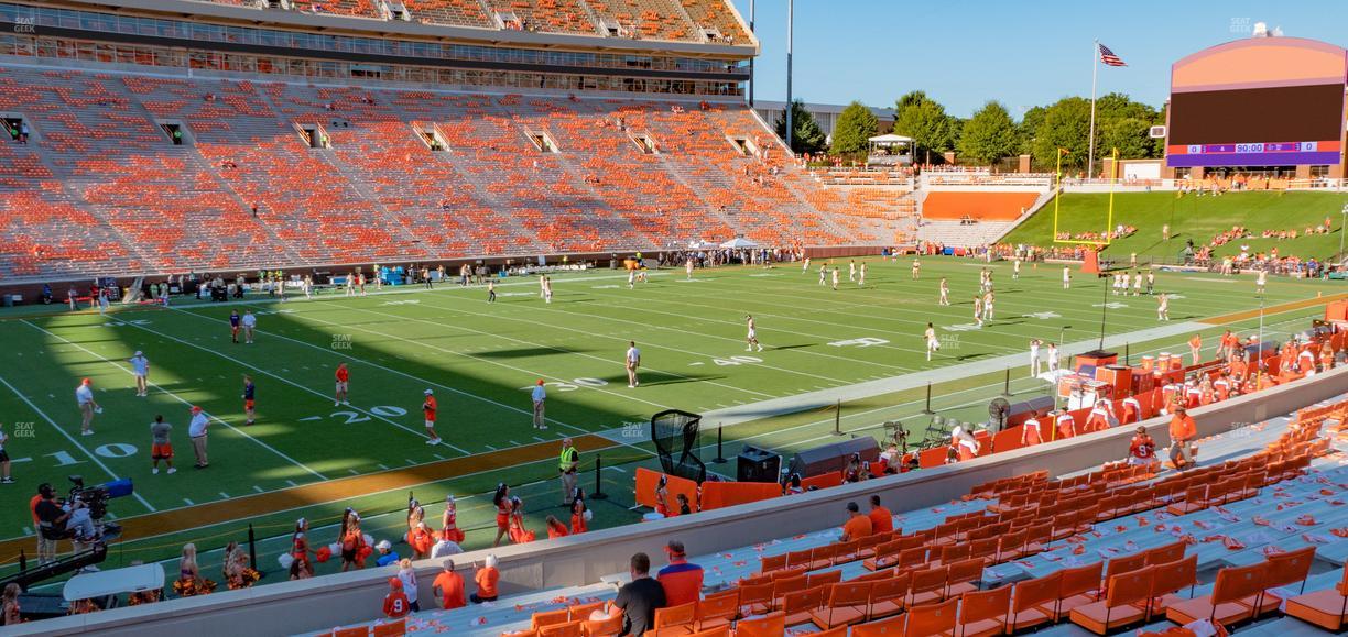 Clemson Memorial Stadium - Section H Seat View