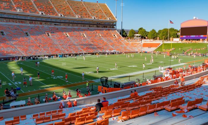 Clemson Memorial Stadium - Section H Seat View