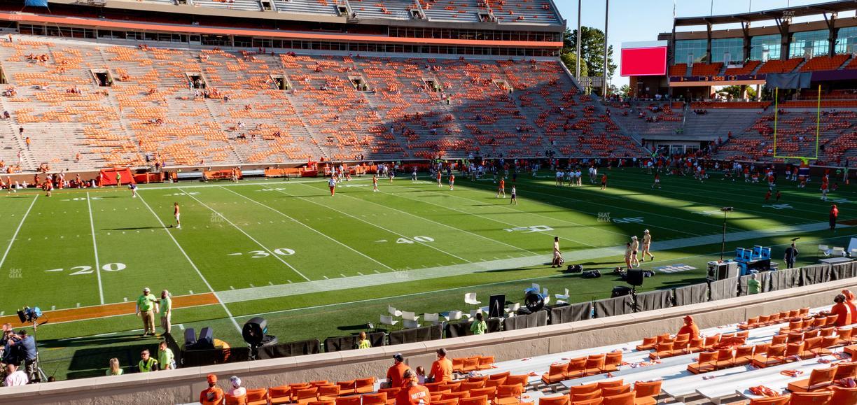 Clemson Memorial Stadium - Section N Seat View