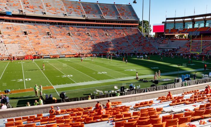 Clemson Memorial Stadium - Section N Seat View