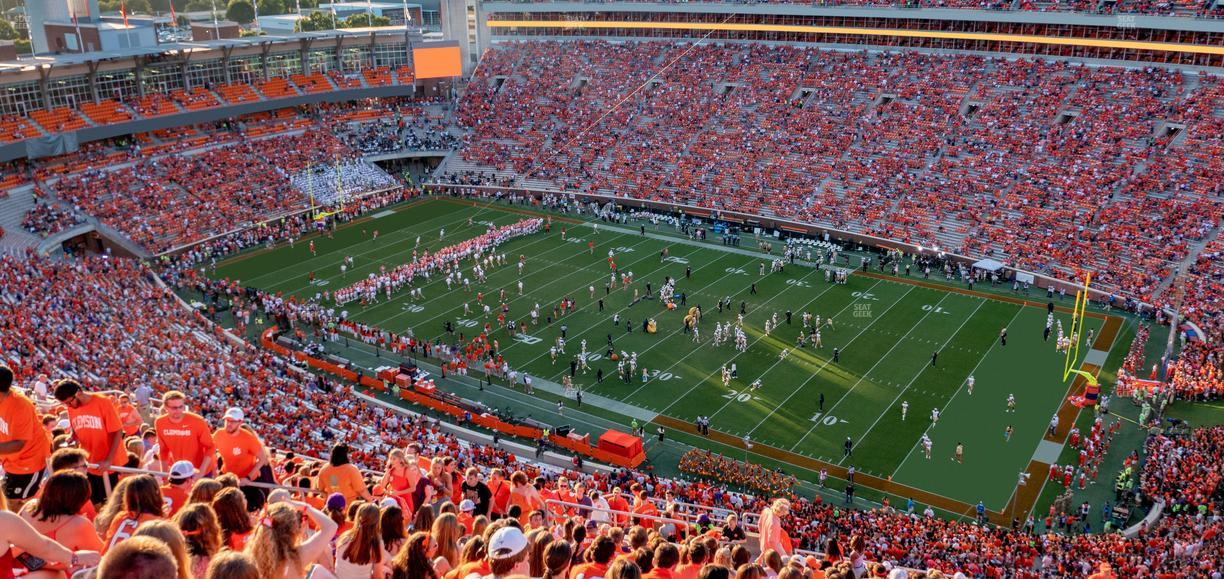 Clemson Memorial Stadium - Section Tdb Seat View