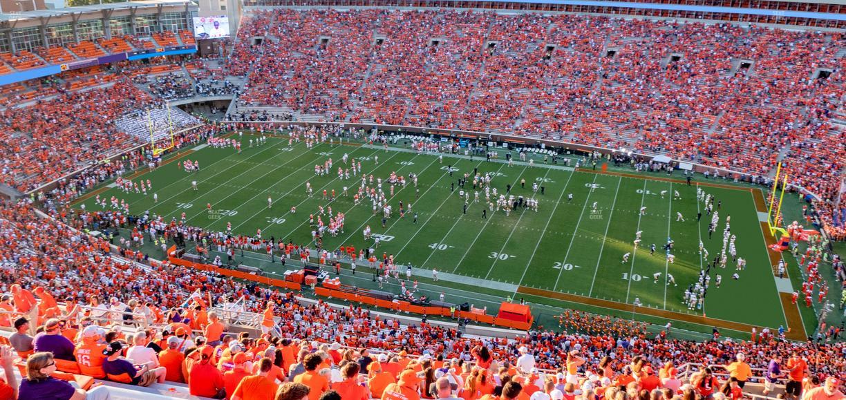 Clemson Memorial Stadium - Section Tdd Seat View