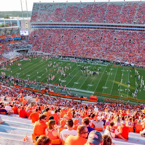 Clemson Memorial Stadium - Section Tdd Seat View