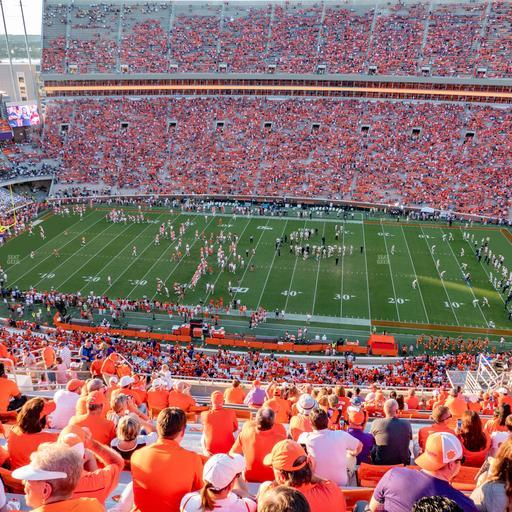Clemson Memorial Stadium - Section Tde Seat View