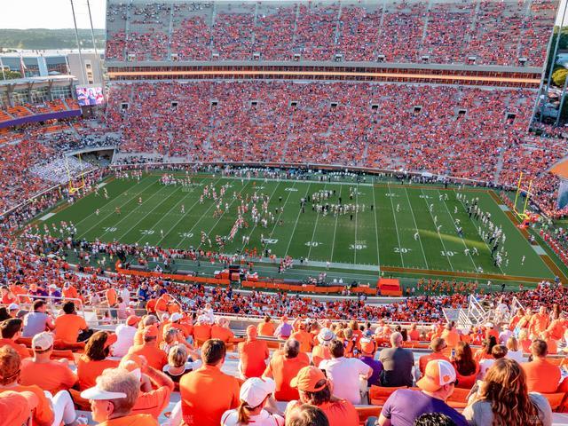 Clemson Memorial Stadium - Section Tde Seat View Clemson Memorial Stadium - Section Tde Seat View