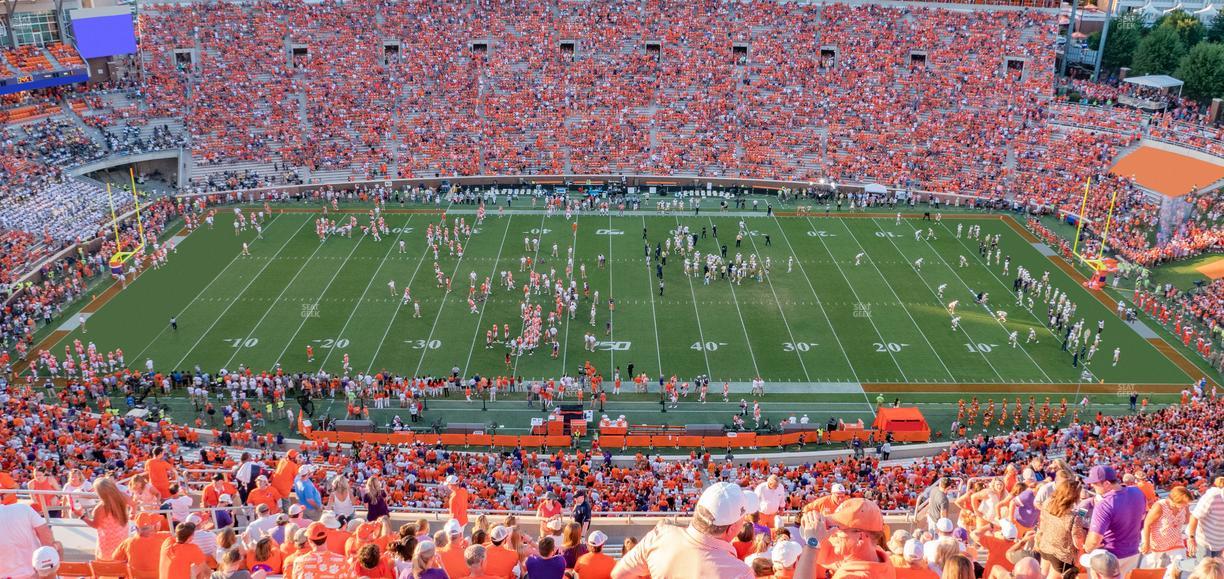 Clemson Memorial Stadium - Section Tdf Seat View