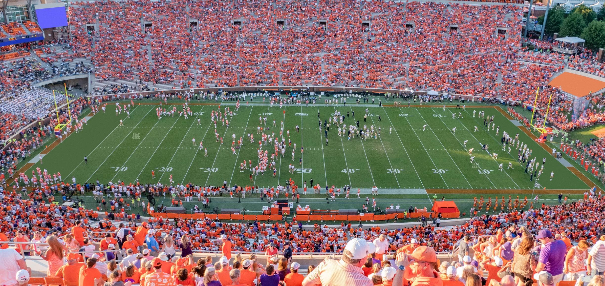 Clemson Memorial Stadium - Section Tdf Seat View