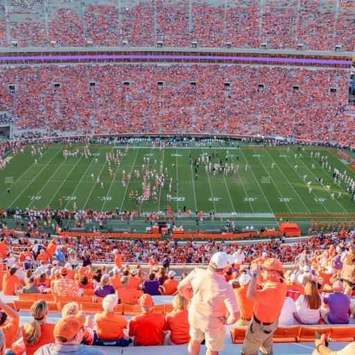 Clemson Memorial Stadium - Section Tdf Seat View