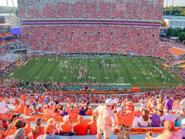 Clemson Memorial Stadium - Section Tdf Seat View Clemson Memorial Stadium - Section Tdf Seat View