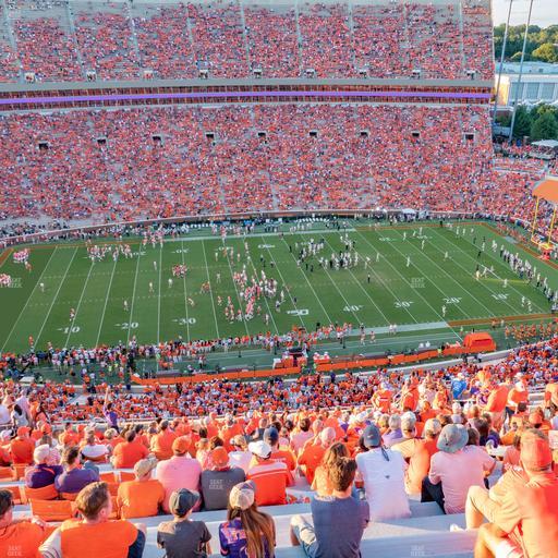 Clemson Memorial Stadium - Section Tdg Seat View