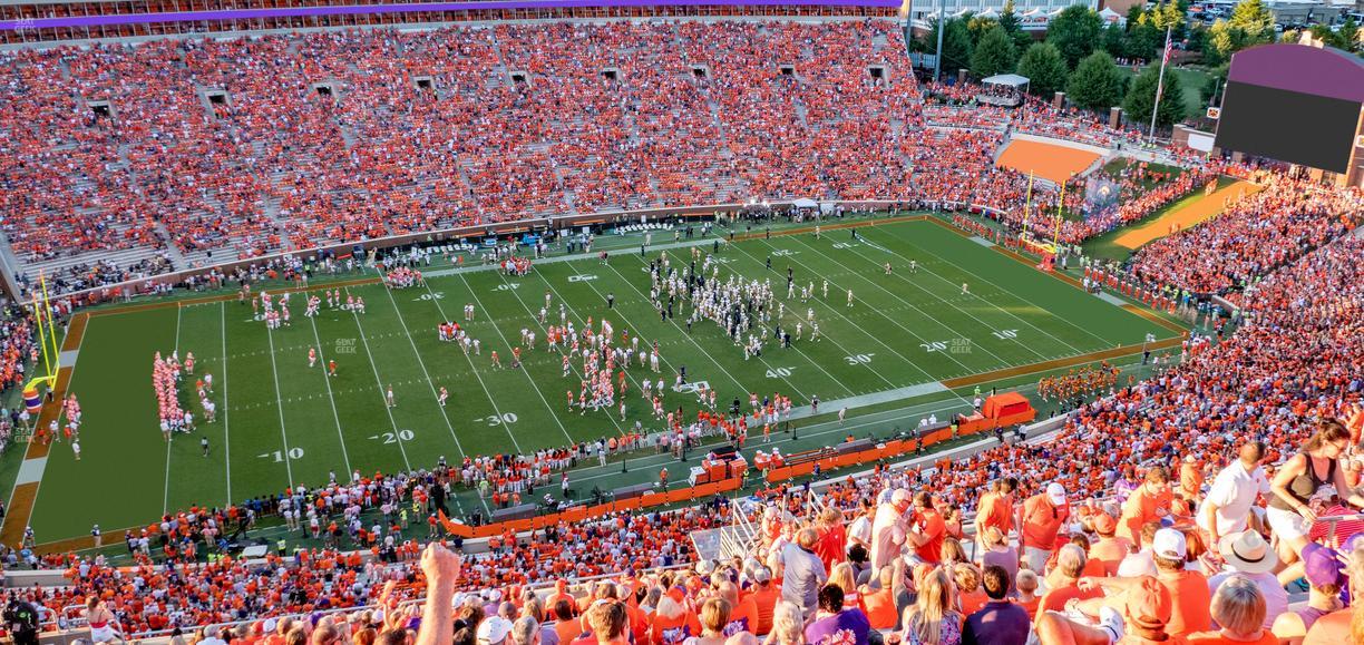Clemson Memorial Stadium - Section Tdh Seat View