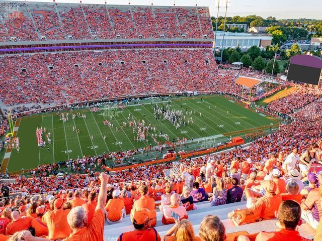 Clemson Memorial Stadium - Section Tdh Seat View