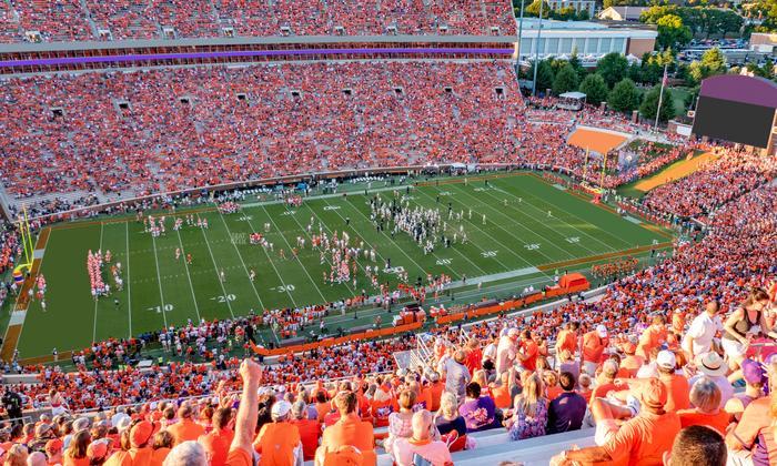 Clemson Memorial Stadium - Section Tdh Seat View