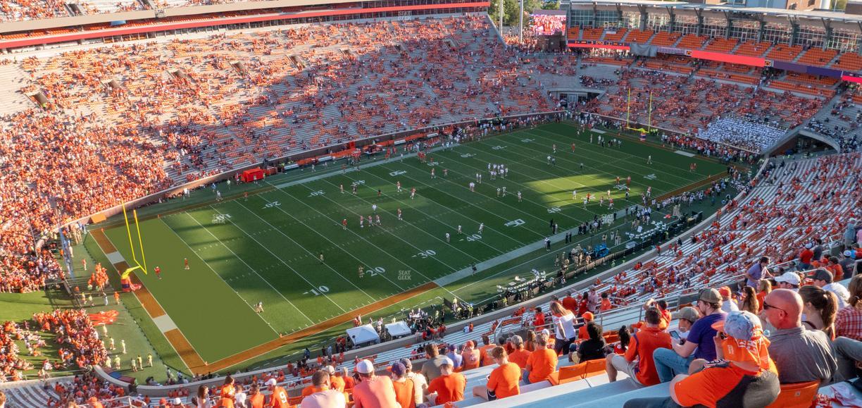 Clemson Memorial Stadium - Section Tdk Seat View