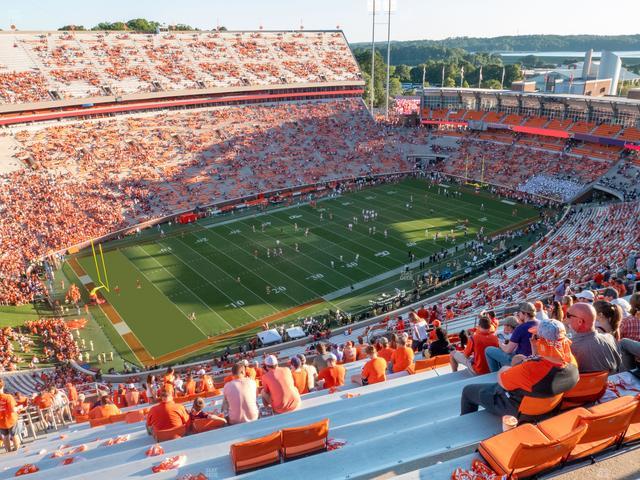 Clemson Memorial Stadium - Section Tdk Seat View Clemson Memorial Stadium - Section Tdk Seat View