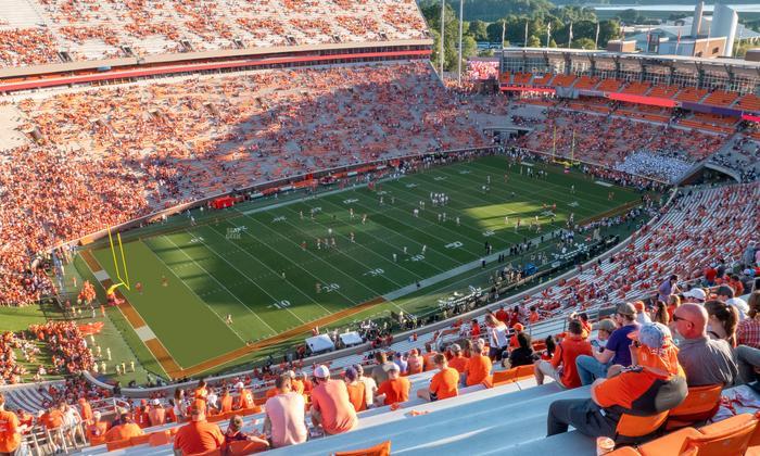 Clemson Memorial Stadium - Section Tdk Seat View