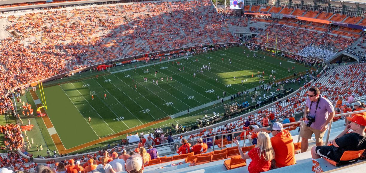 Clemson Memorial Stadium - Section Tdl Seat View
