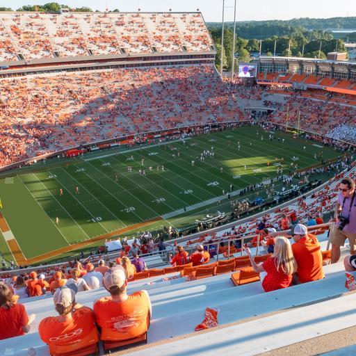 Clemson Memorial Stadium - Section Tdl Seat View