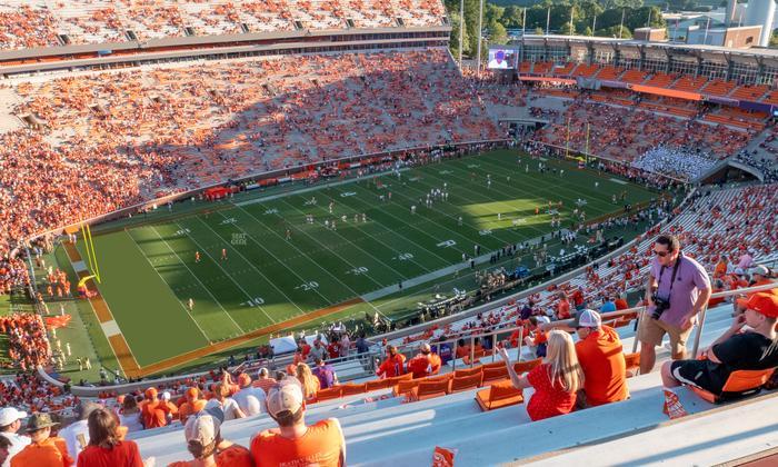Clemson Memorial Stadium - Section Tdl Seat View
