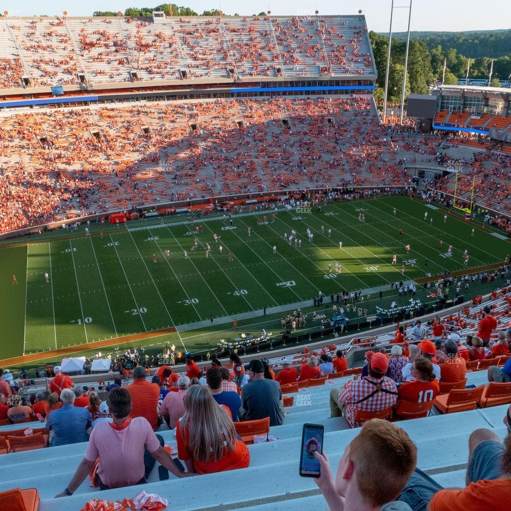 Clemson Memorial Stadium - Section Tdm Seat View