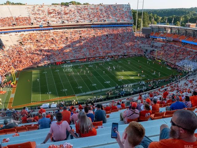 Clemson Memorial Stadium - Section Tdm Seat View