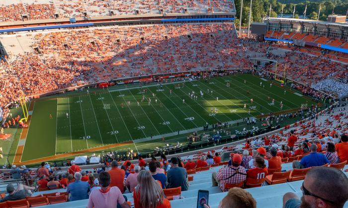 Clemson Memorial Stadium - Section Tdm Seat View