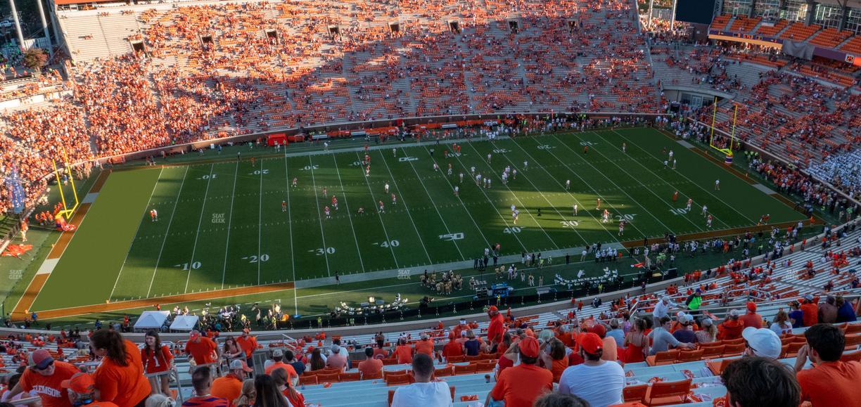 Clemson Memorial Stadium - Section Tdn Seat View