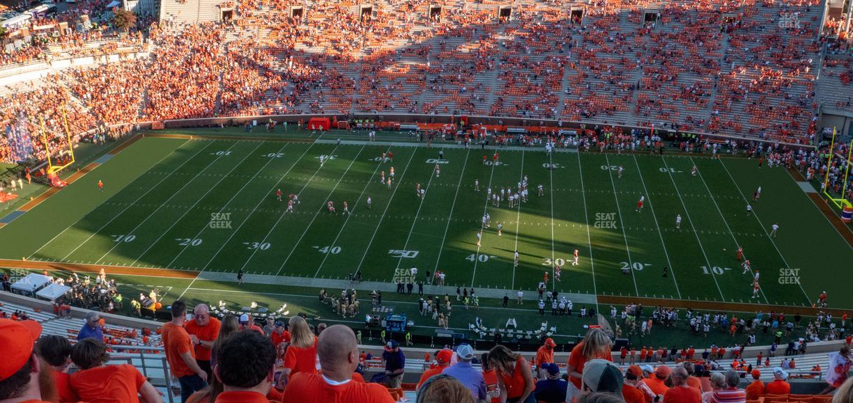 Clemson Memorial Stadium - Section Tdp Seat View