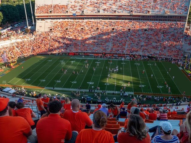 Clemson Memorial Stadium - Section Tdp Seat View Clemson Memorial Stadium - Section Tdp Seat View
