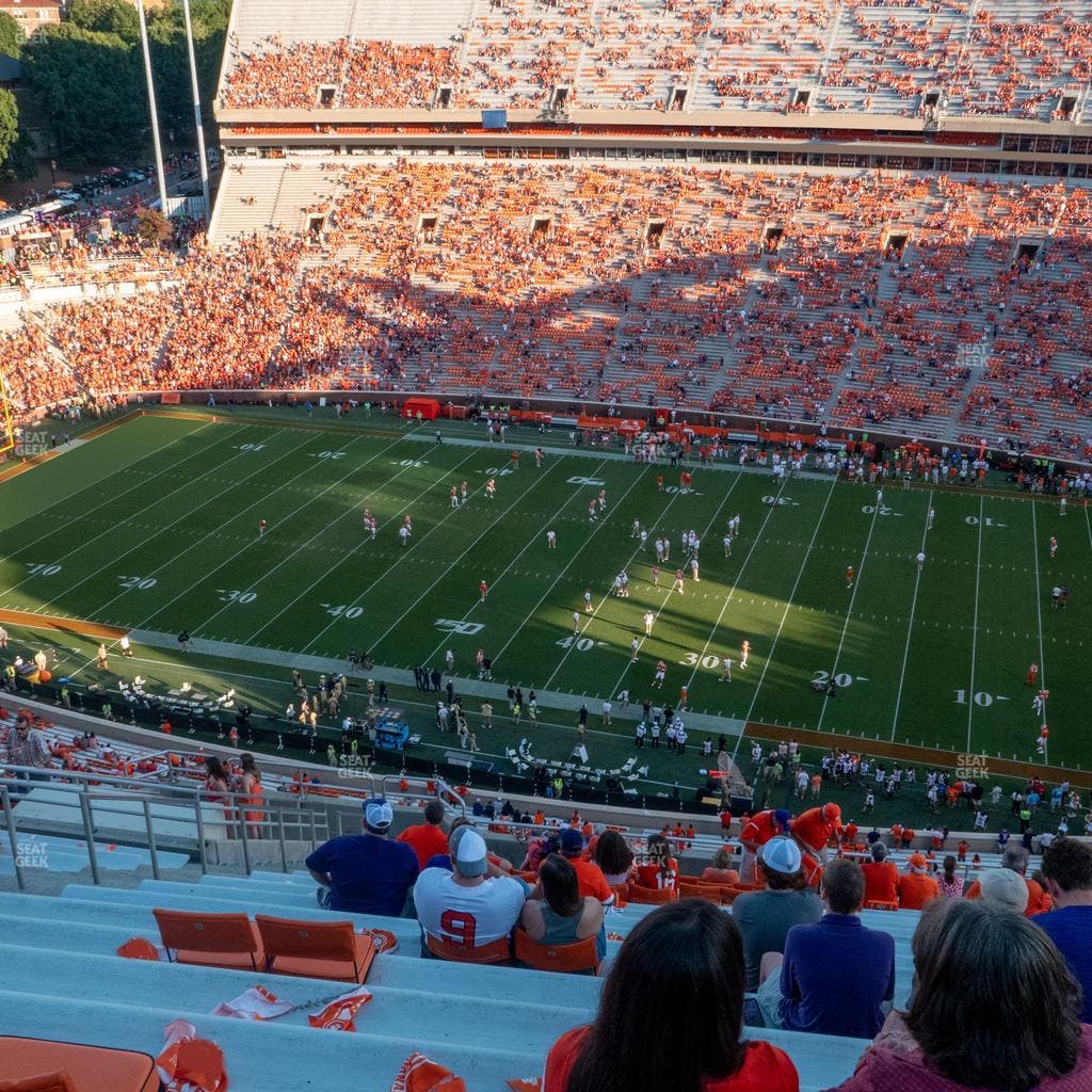 Clemson Memorial Stadium - Section Tdq Seat View