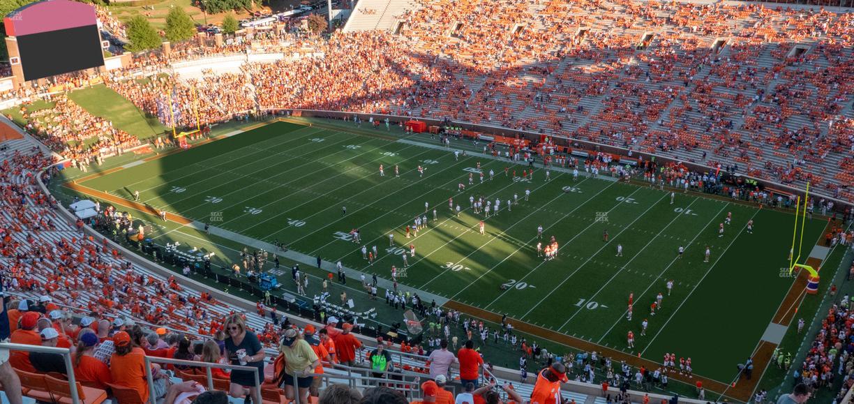 Clemson Memorial Stadium - Section Tds Seat View