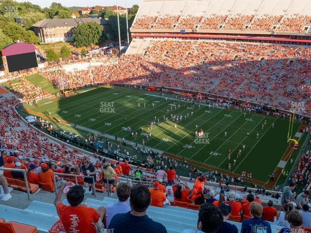 Clemson Memorial Stadium - Section Tds Seat View